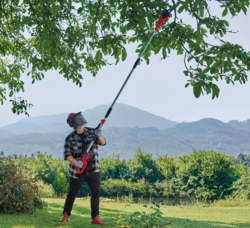 מסור שרשרת טלסקופי נטען 18V + סוללה 4.0AH ומטען