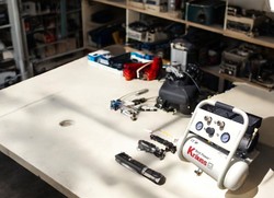 מדחס / קומפרסור שקט ללא שמן 6 ליטר