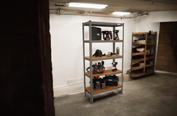 כוננית מודולרית 5 מדפים צבע אפור