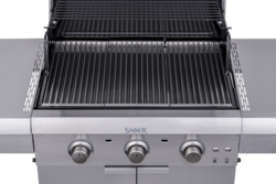 גריל גז 3 מבערים מנירוסטה בעל טכנויולגיה מיוחדת
