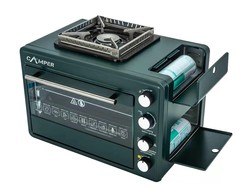 תנור גז עם כירה רב רב תכליתי בצבע ירוק 