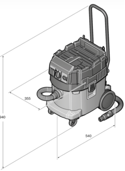שואב אבק רטוב/יבש 35 ליטר