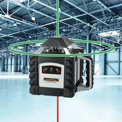 לייזר אוטומטי מסתובב קרן ירוקה + חצובה 2.6 מטר ולוכד