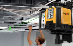 ערכת פלס לייזר מסתובב ירוק כולל רסיבר