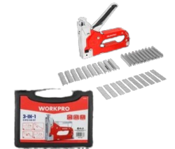 אקדח סיכות 4–14 מ״מ + סיכות WORKPRO