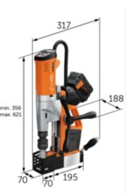 סט מקדחה מגנטית נטענת