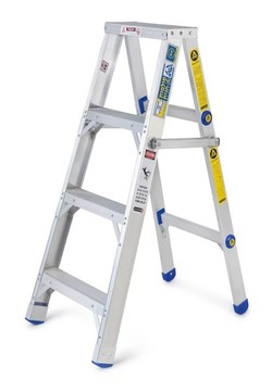 סולם אלומיניום משענת 10 שלבים