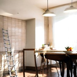 סולם טלסקופי נשען מתקפל - 11 שלבים