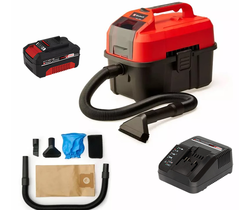 שואב חבית לרכב מקצועי נטען 18V + סוללה 4.0AH ומטען