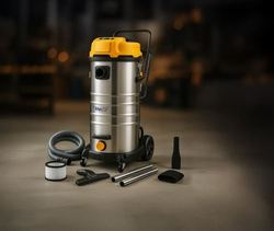 שואב אבק תעשייתי 80 ליטר 3600 W יבש / רטוב/ מפוח מיכל נירוסטה 3X1200