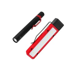 סט פנס כיס מגנטי 300LM דגם FL LED + פנס עט 100ML דגם IPL LED