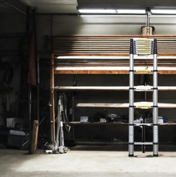 סולם טלסקופי נשען מתקפל - 11 שלבים