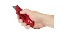 סכין בטיחות קומפקטית עם קפיץ - להבי טרפז