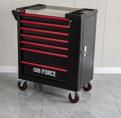 עגלת כלים מצוידת 7 מגירות + דלת צד 268 כלים