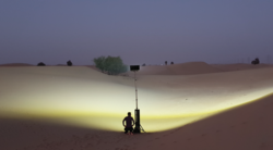 עמוד תאורה לשטח עד 11,300 מר בעוצמה 95,000 לומן