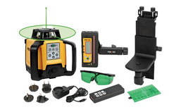 ערכת פלס לייזר מסתובב ירוק כולל רסיבר