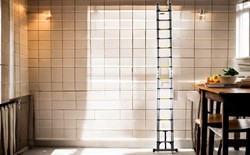 סולם טלסקופי כפול מתקפל 2X7