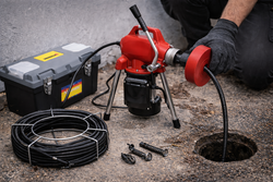 פותח סתימות לניקוי צינורות ביוב 230V SP150