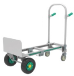 עגלת משא אלומניום 250 קג פלטה סגורה 