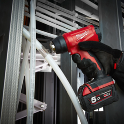 סט מפזר חום נטען 18V עם זוג סוללות 5.0AH מטען ותיק נשיאה