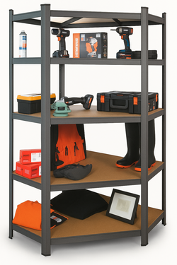 כוננית פינתית מודולרית 180X90X120 סמ עד 175 קג