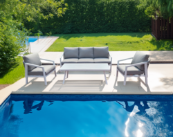 סט אלומיניום 4 חלקים צבע לבן 