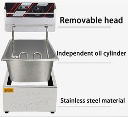 צ’יפסר מקצועי 8 ליטר חשמלי למסעדות
