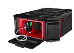 מערכת שמע נטענת 18V + שתי סוללות 5.0AH