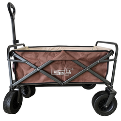 עגלת קמפינג מתקפלת גלגלי שטח רחבים עד 120 קג