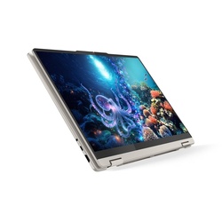 מחשב נייד LENOVO הברידי 2 ב-1 מסך מגע 16 זיכרון 16GB RAM אחסון 1TB כסוף