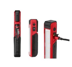 פנס כיס מגנטי 445 לומינוס נטען USB עם 2 סוללות 3AH ומטען 