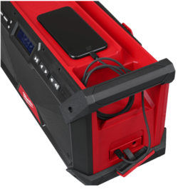 סט רמקול בלוטוס רדיו נטען 18V עם זוג סוללות 5.0AH מטען