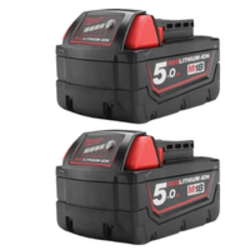 זוג סוללות 18V 5AH
