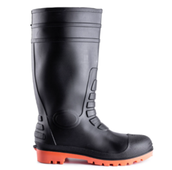 מגפי גומי בטיחות S5 כיפה מגן פלדה, קל ועמיד במים, סוליה נגד החלקה