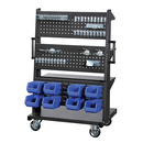 עמדת עבודה ניידת+ארקליות ואביזרי תליה 