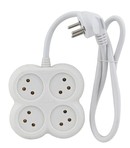 רב שקע T4 מרובע + כבל עד 1 מטר