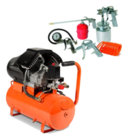 מדחס / קומפרסור 24 ליטר 3 כס + סט אביזרים 